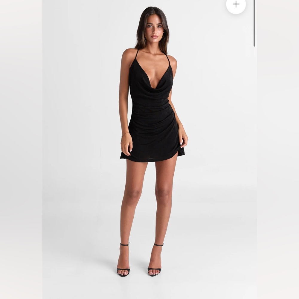 Sasha Therese black mini dress brand NEW
